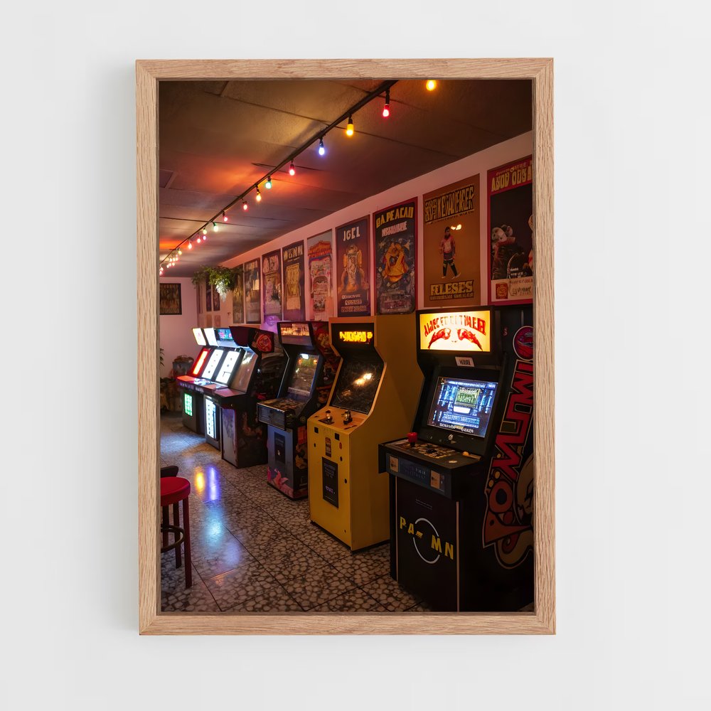 ap-arcade machines-5 cadre Bois clair