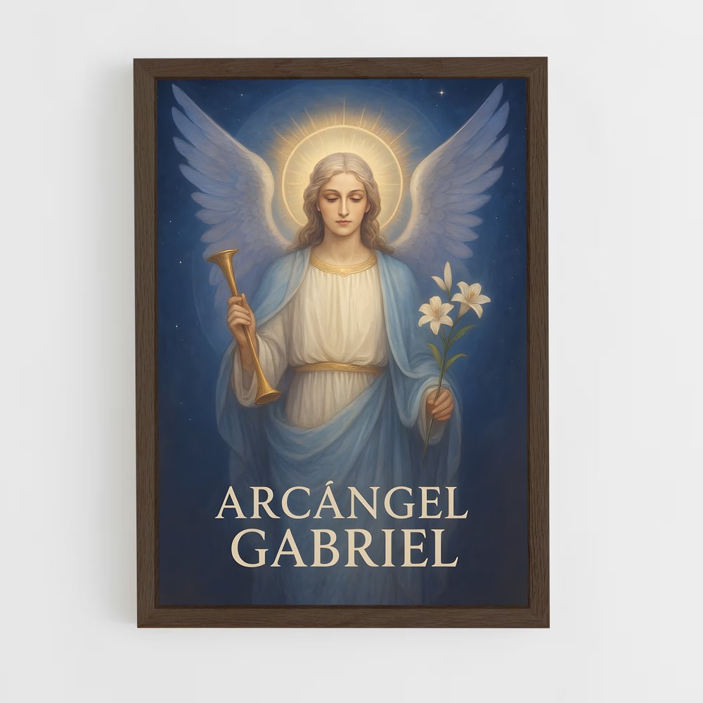 ap-archangel gabriel-3 cadre Bois foncé