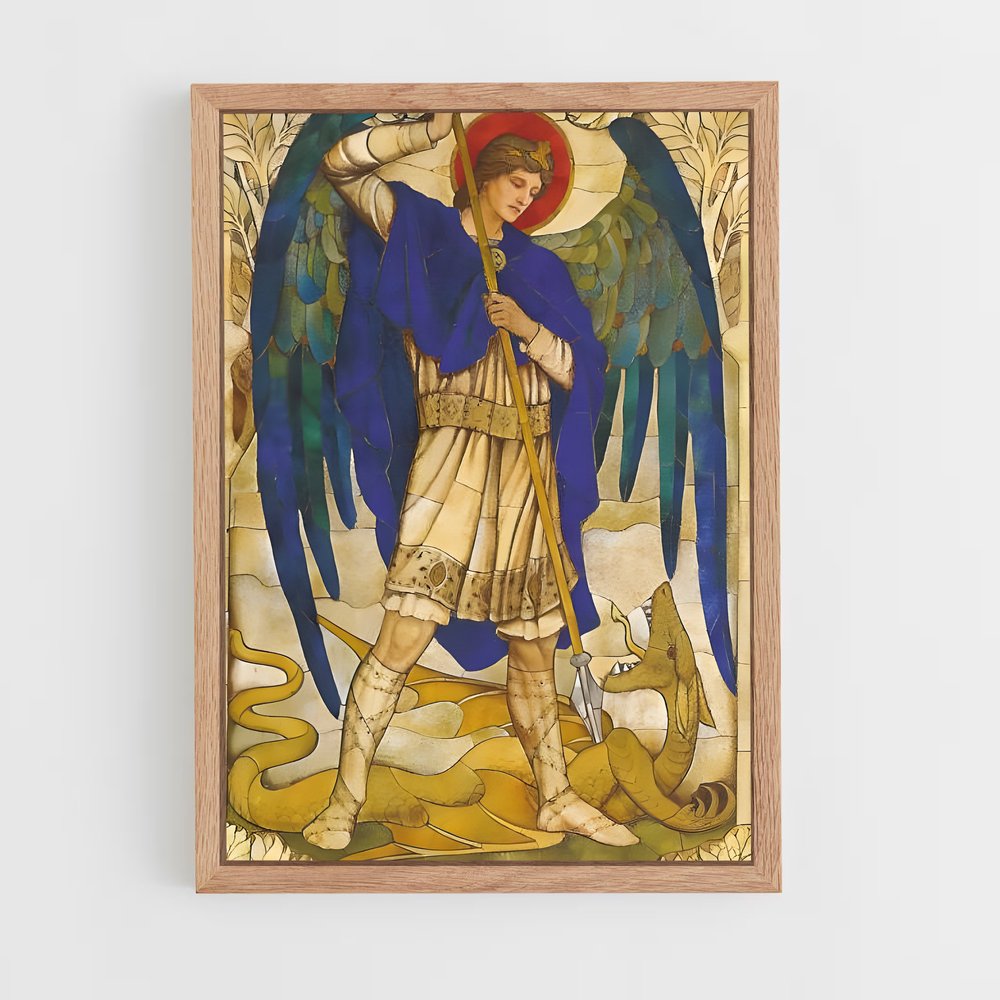 ap-archangel michael-16 cadre Bois clair