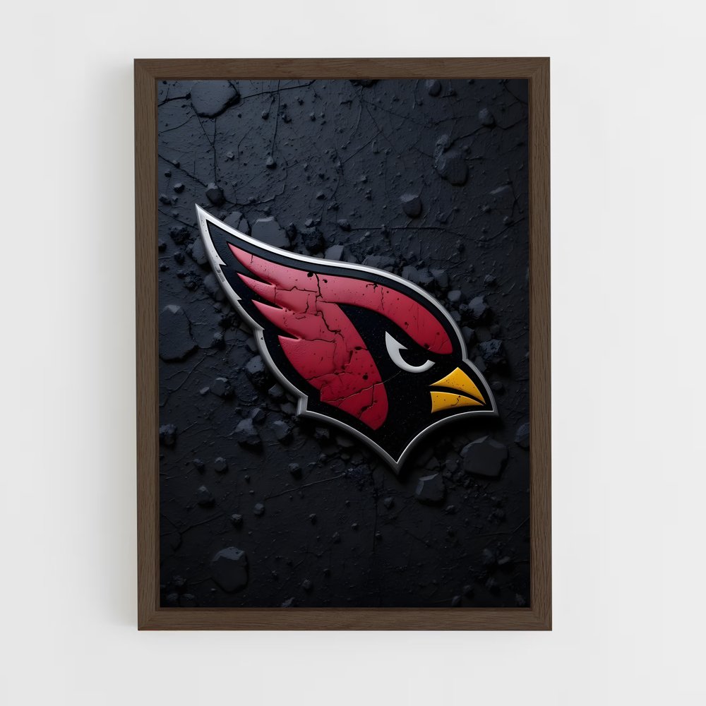 ap-arizona cardinals-4 cadre Bois foncé