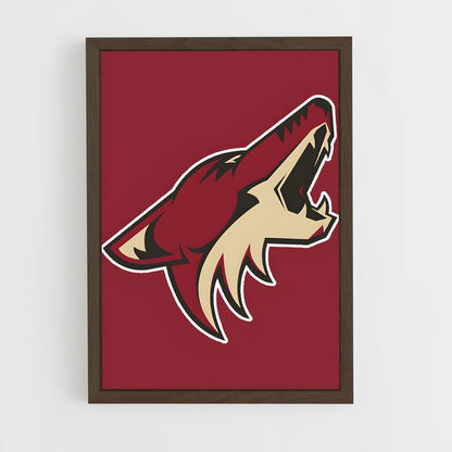 ap-arizona coyotes-2 cadre Bois foncé