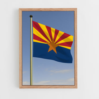 ap-arizona flag-1 cadre Bois clair
