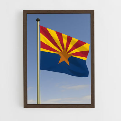 ap-arizona flag-1 cadre Bois foncé
