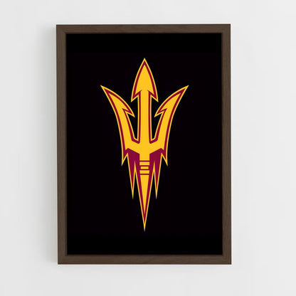 ap-arizona state sun devils-1 cadre Bois foncé