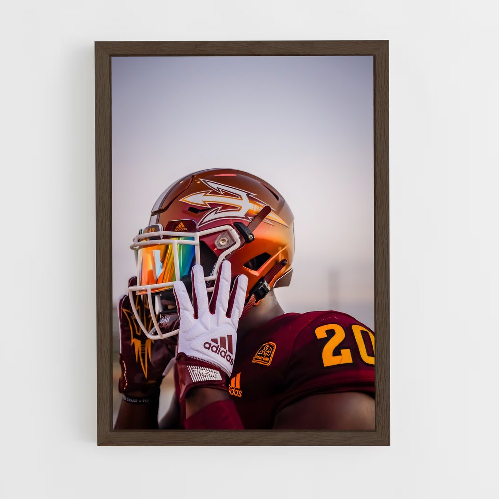 ap-arizona state sun devils-2 cadre Bois foncé