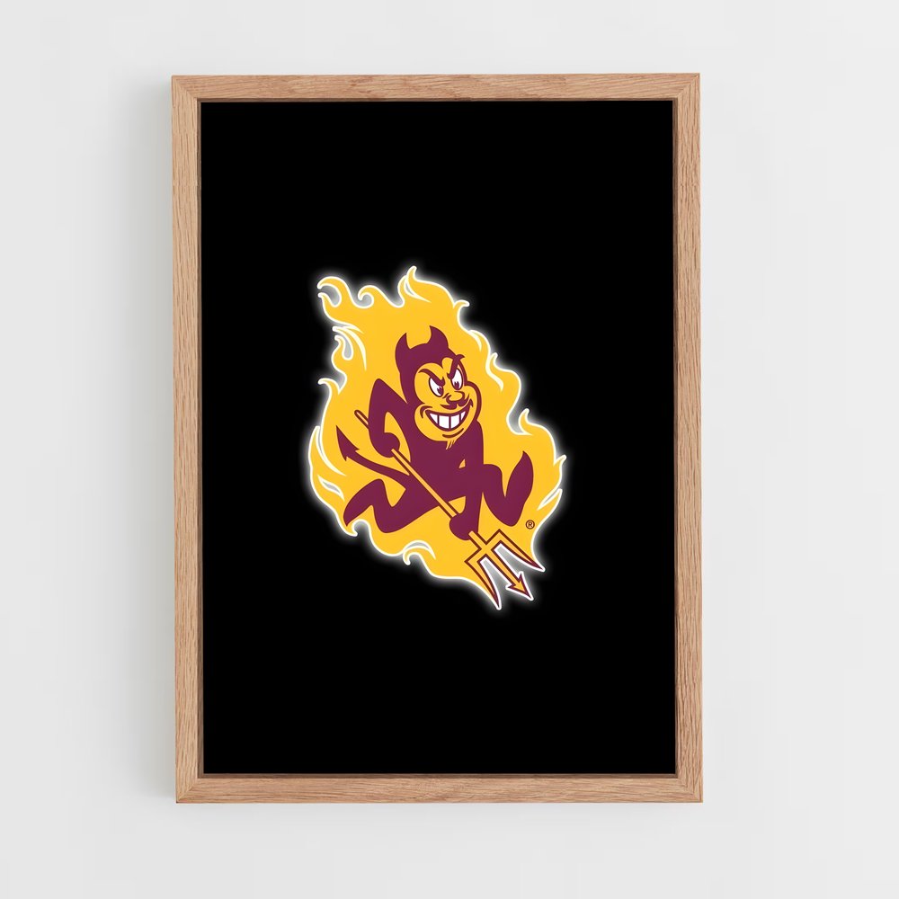 ap-arizona state sun devils-3 cadre Bois clair