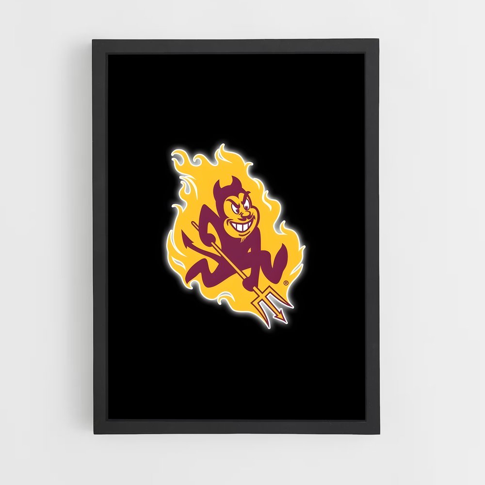 ap-arizona state sun devils-3 cadre Noir