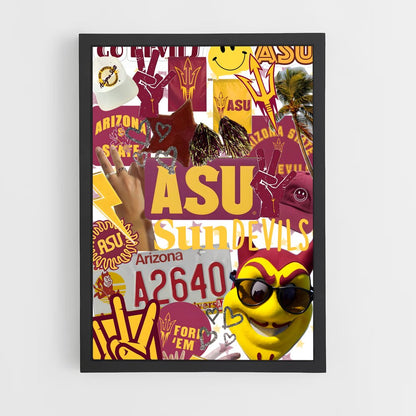 ap-arizona state sun devils-4 cadre Noir