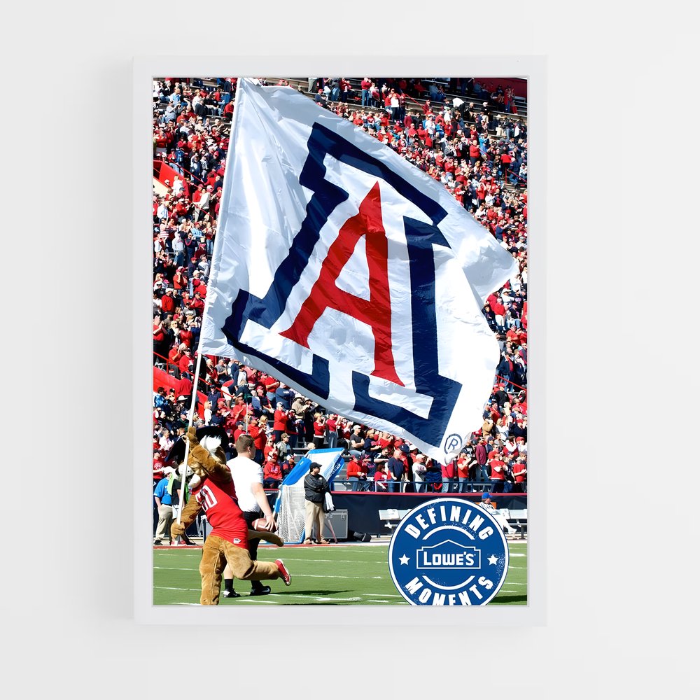 ap-arizona wildcats-3 cadre Blanc