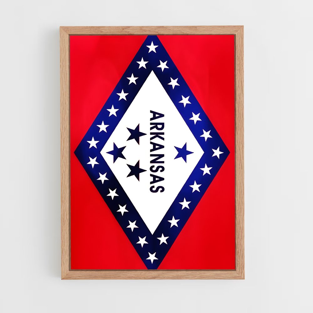 ap-arkansas flag-1 cadre Bois clair