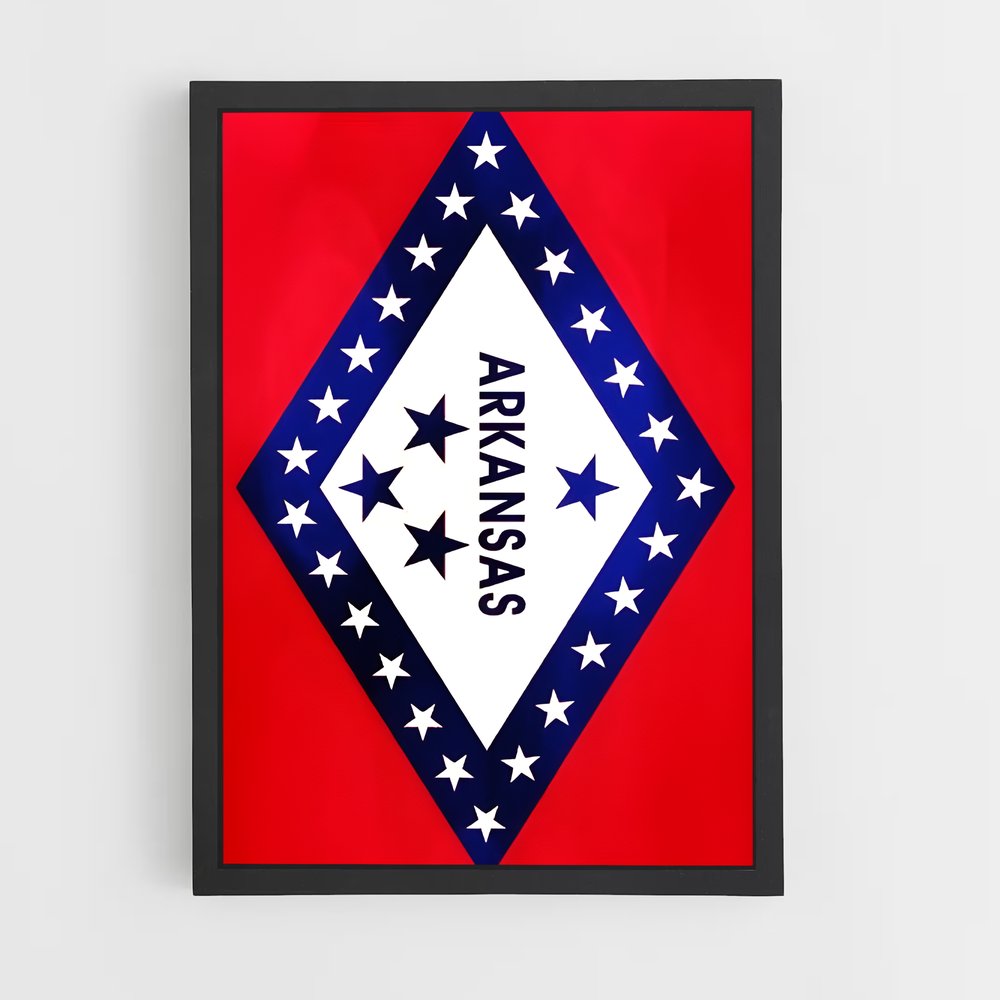 ap-arkansas flag-1 cadre Noir