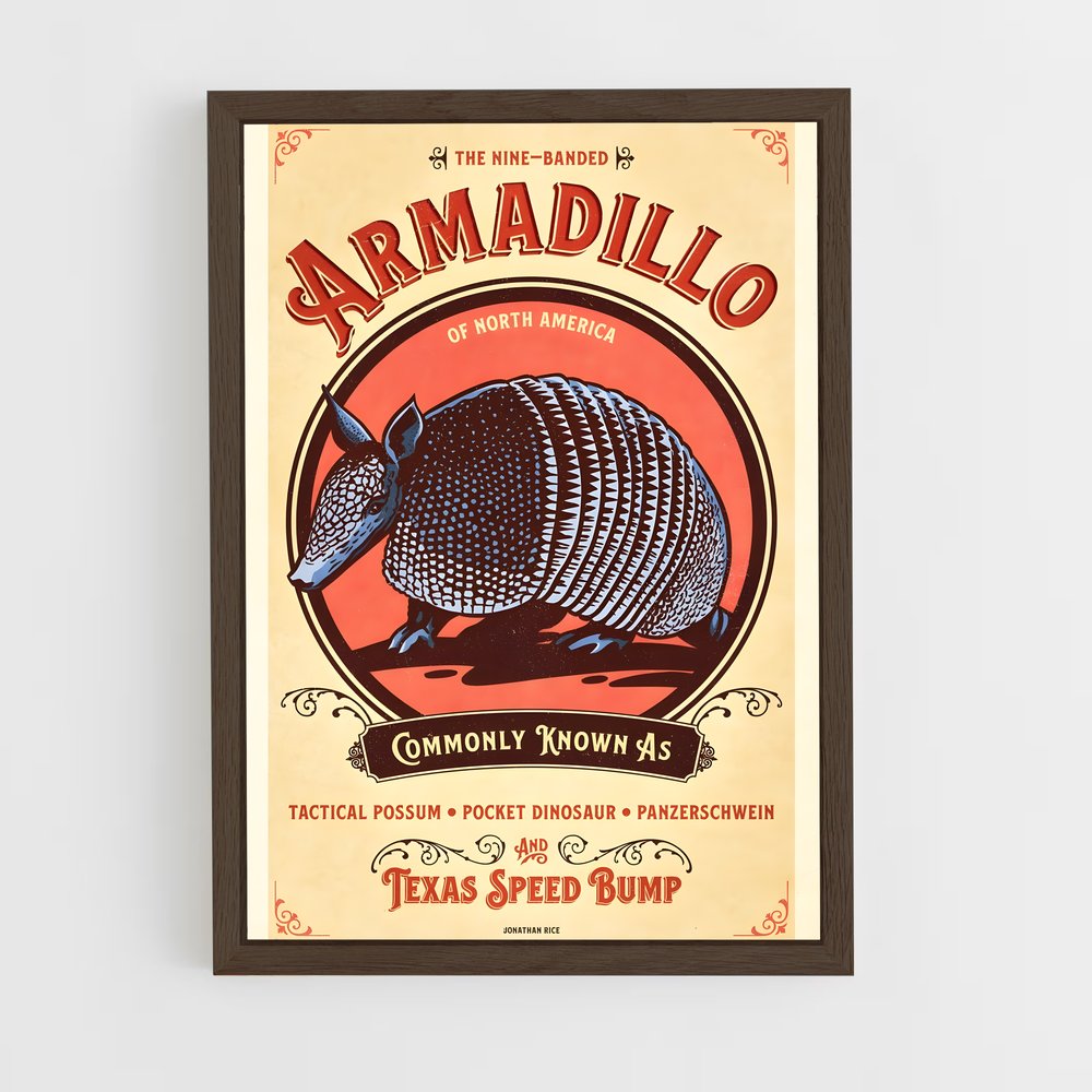 ap-armadillo-3 cadre Bois foncé