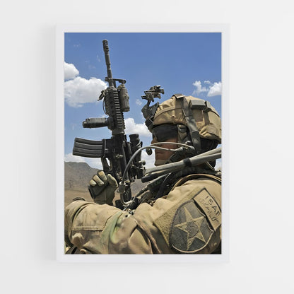 ap-army soldier-15 cadre Blanc