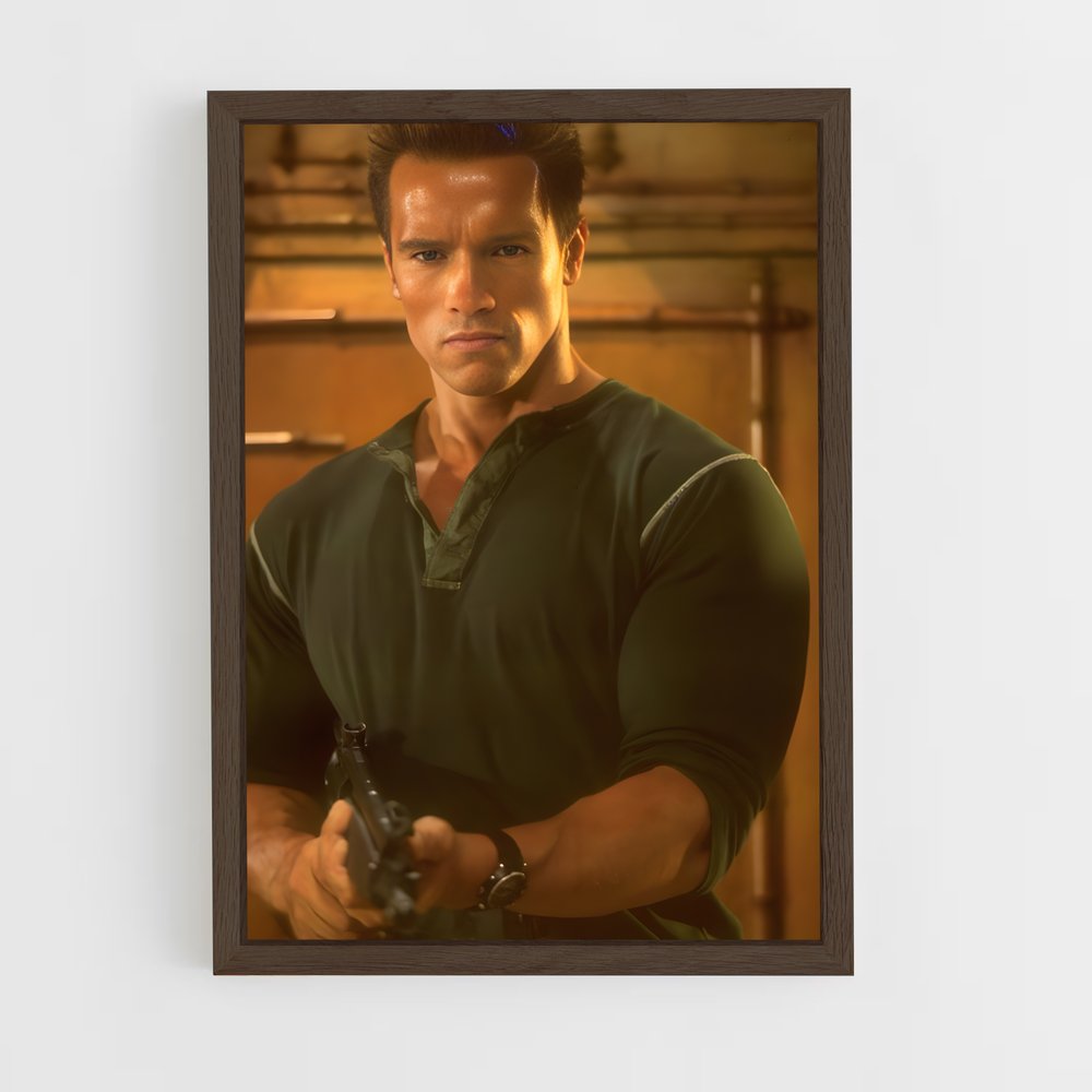 ap-arnold schwarzenegger-3 cadre Bois foncé