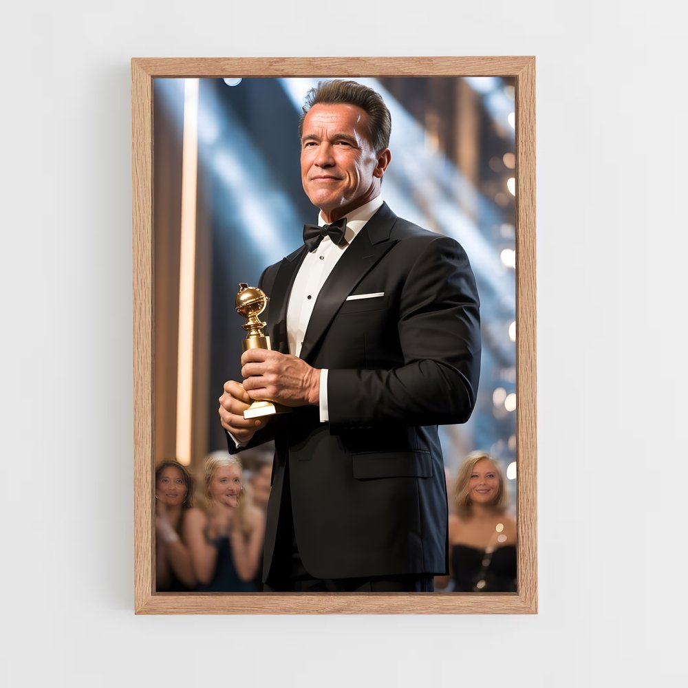 ap-arnold schwarzenegger-6 cadre Bois clair