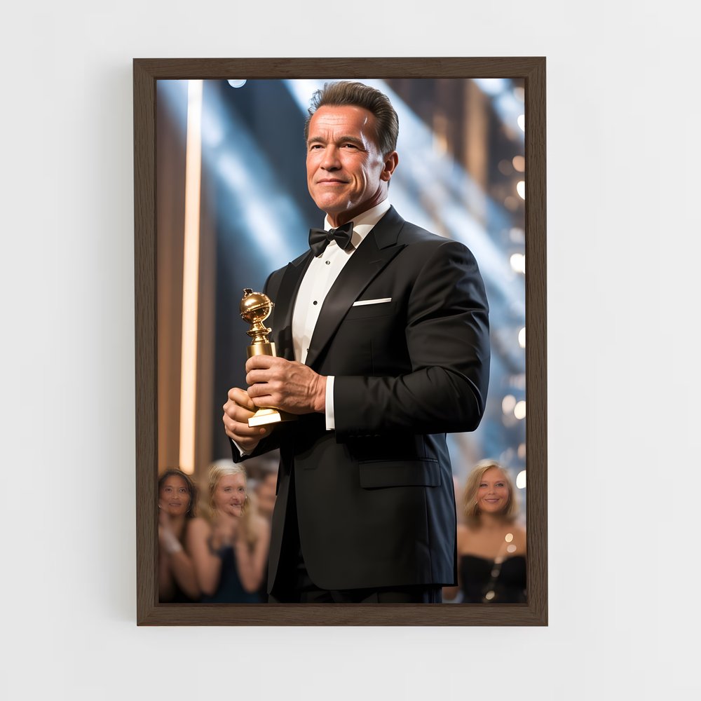 ap-arnold schwarzenegger-6 cadre Bois foncé
