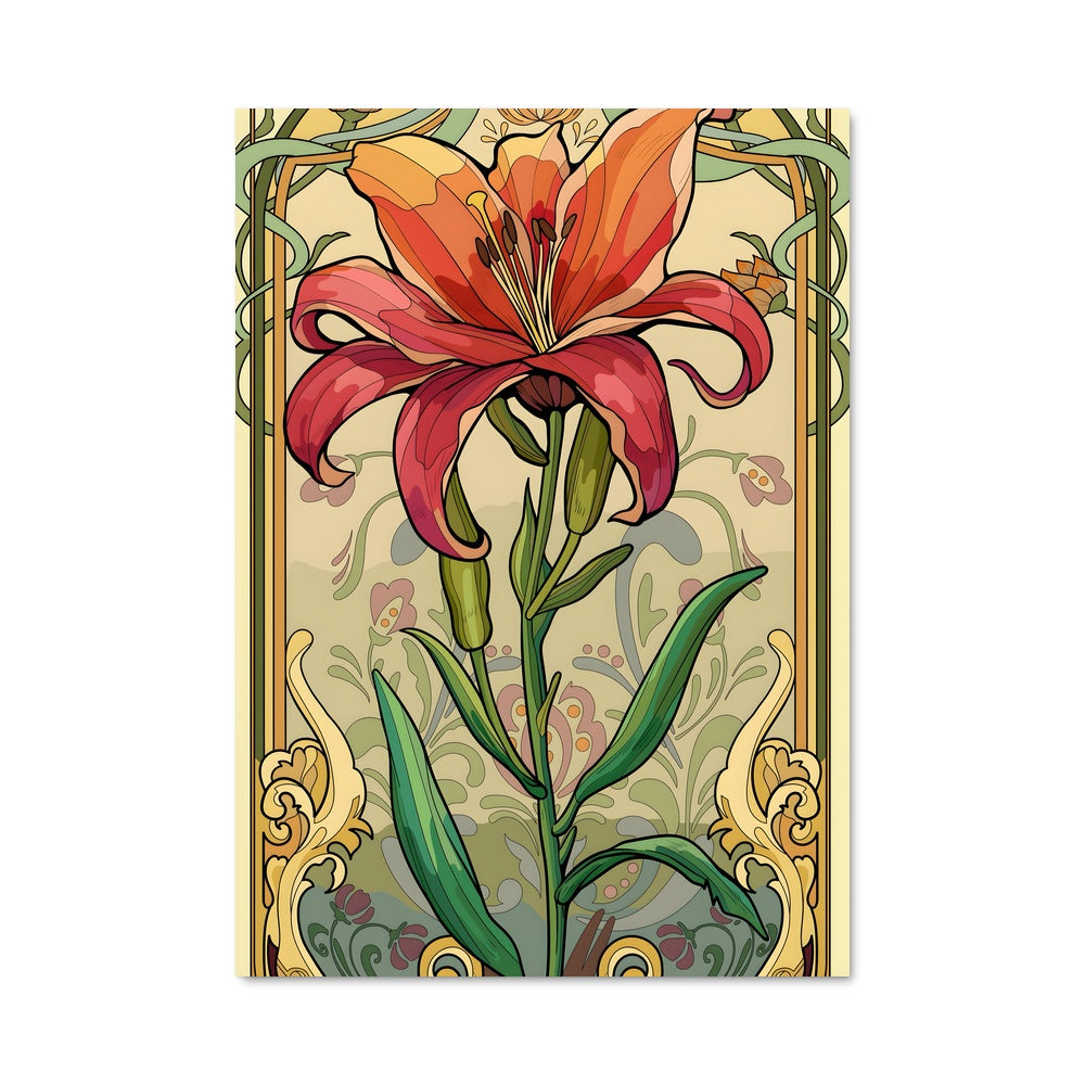 Poster Fleur en Cadre