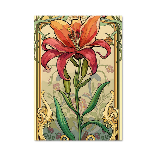 Poster Fleur en Cadre