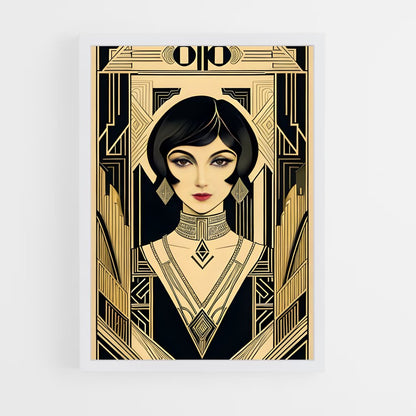 ap-art deco-2 cadre Blanc