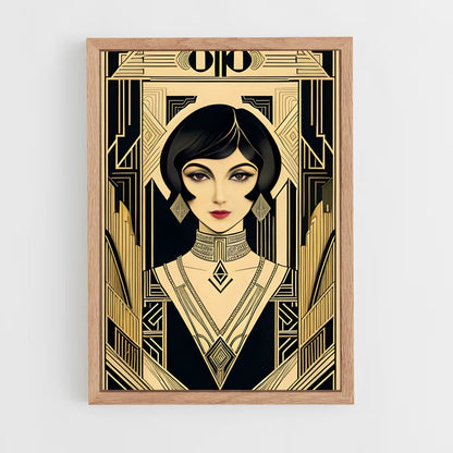 ap-art deco-2 cadre Bois clair