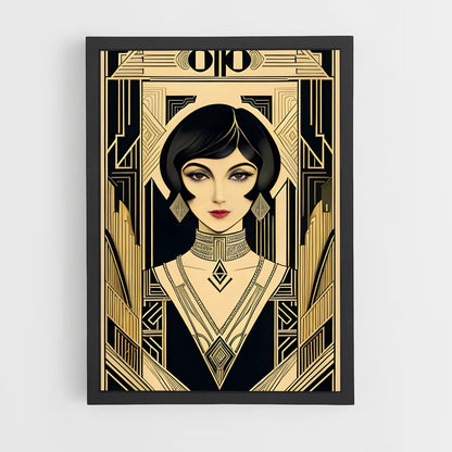 ap-art deco-2 cadre Noir