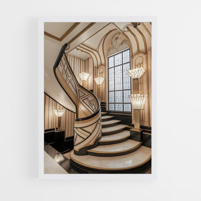 ap-art deco-9 cadre Blanc