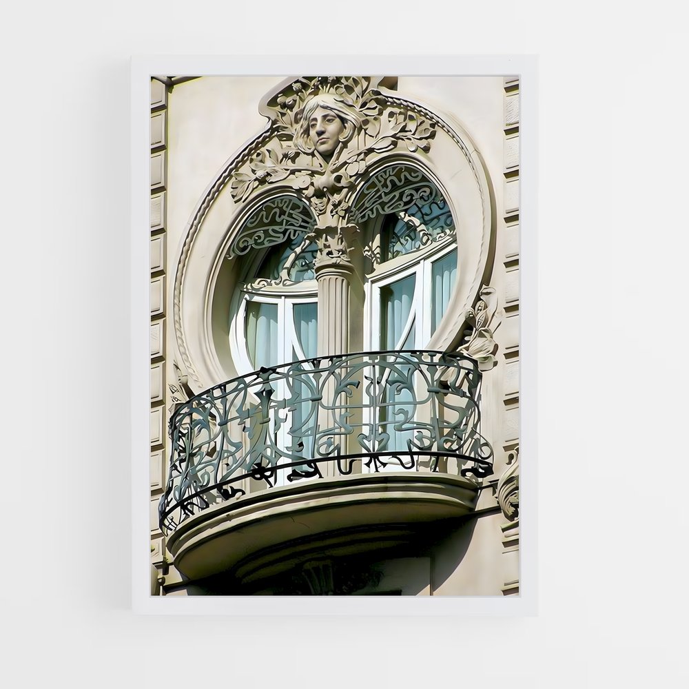 ap-art deco architecture-6 cadre Blanc