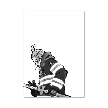 Poster Flamme Courageuse