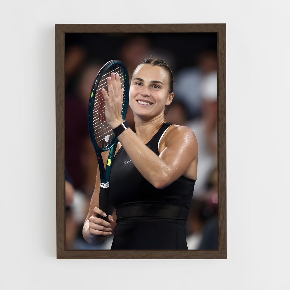 ap-aryna sabalenka-1 cadre Bois foncé