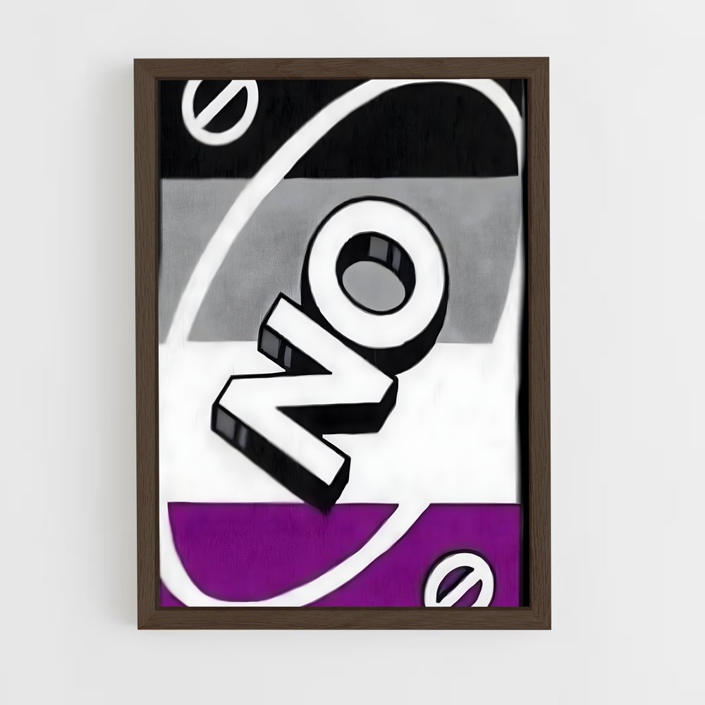 ap-asexual flag-2 cadre Bois foncé