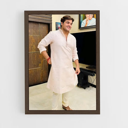 ap-ashish chanchlani-3 cadre Bois foncé