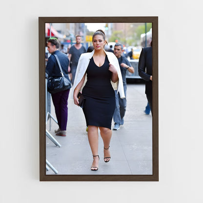 ap-ashley graham-1 cadre Bois foncé