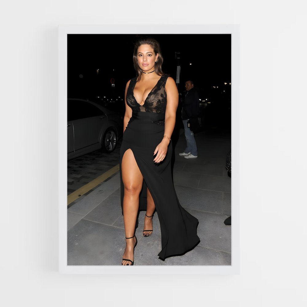 ap-ashley graham-2 cadre Blanc