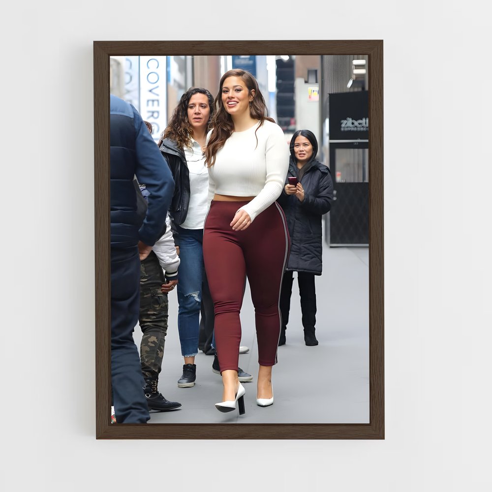 ap-ashley graham-5 cadre Bois foncé