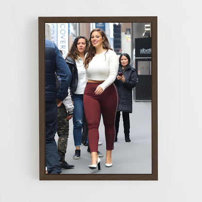 ap-ashley graham-5 cadre Bois foncé