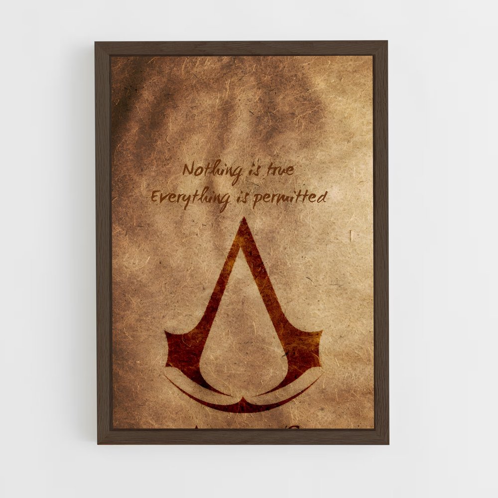 ap-assassins creed-11 cadre Bois foncé