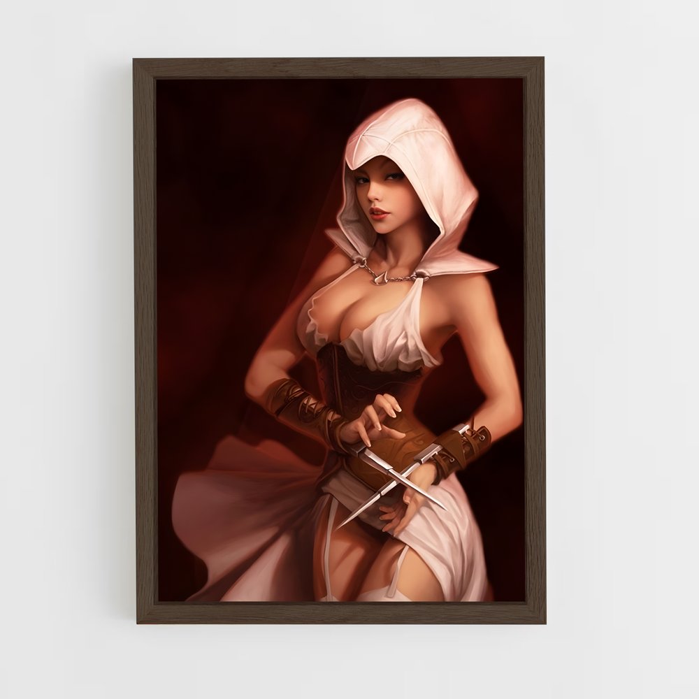 ap-assassins creed-5 cadre Bois foncé