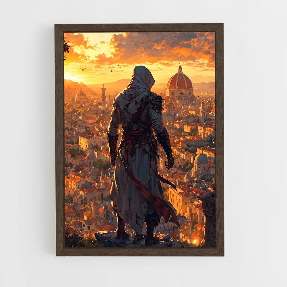 ap-assassins creed-6 cadre Bois foncé