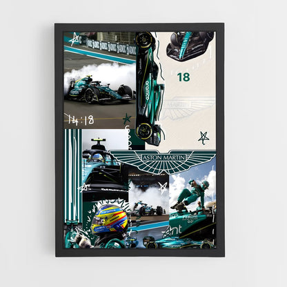 ap-aston martin f1 team-1 cadre Noir