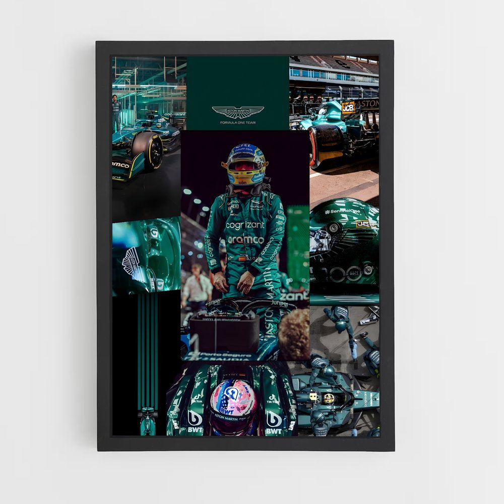 ap-aston martin f1 team-11 cadre Noir