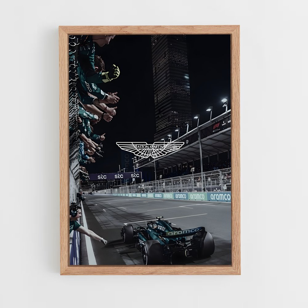 ap-aston martin f1 team-2 cadre Bois clair