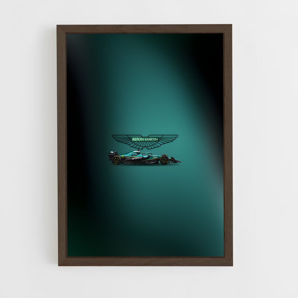 ap-aston martin f1 team-4 cadre Bois foncé