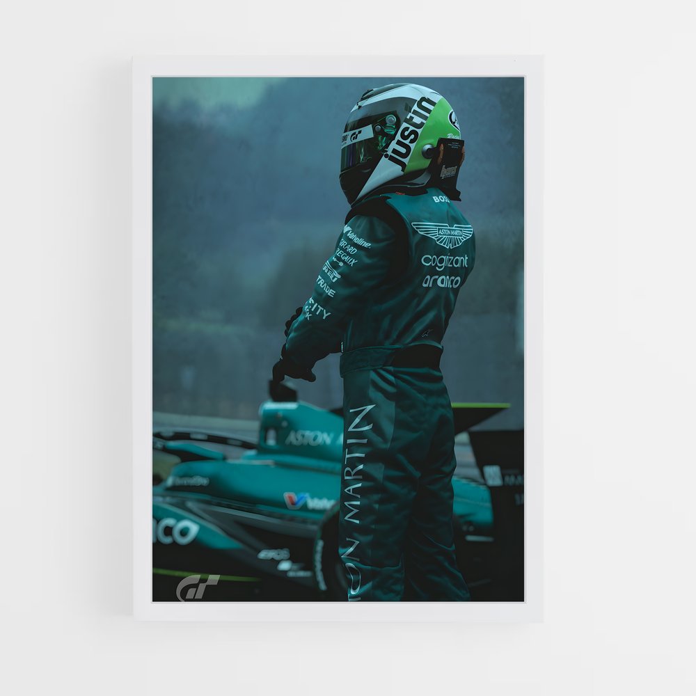 ap-aston martin f1 team-6 cadre Blanc