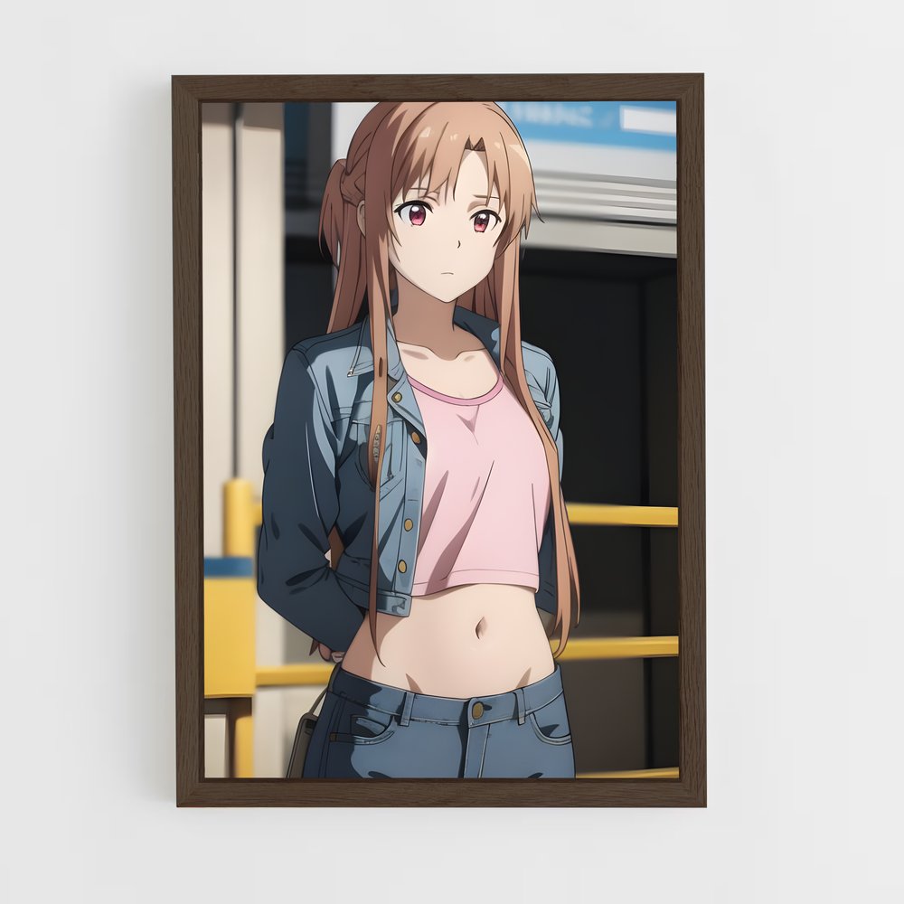 ap-asuna yuuki-7 cadre Bois foncé