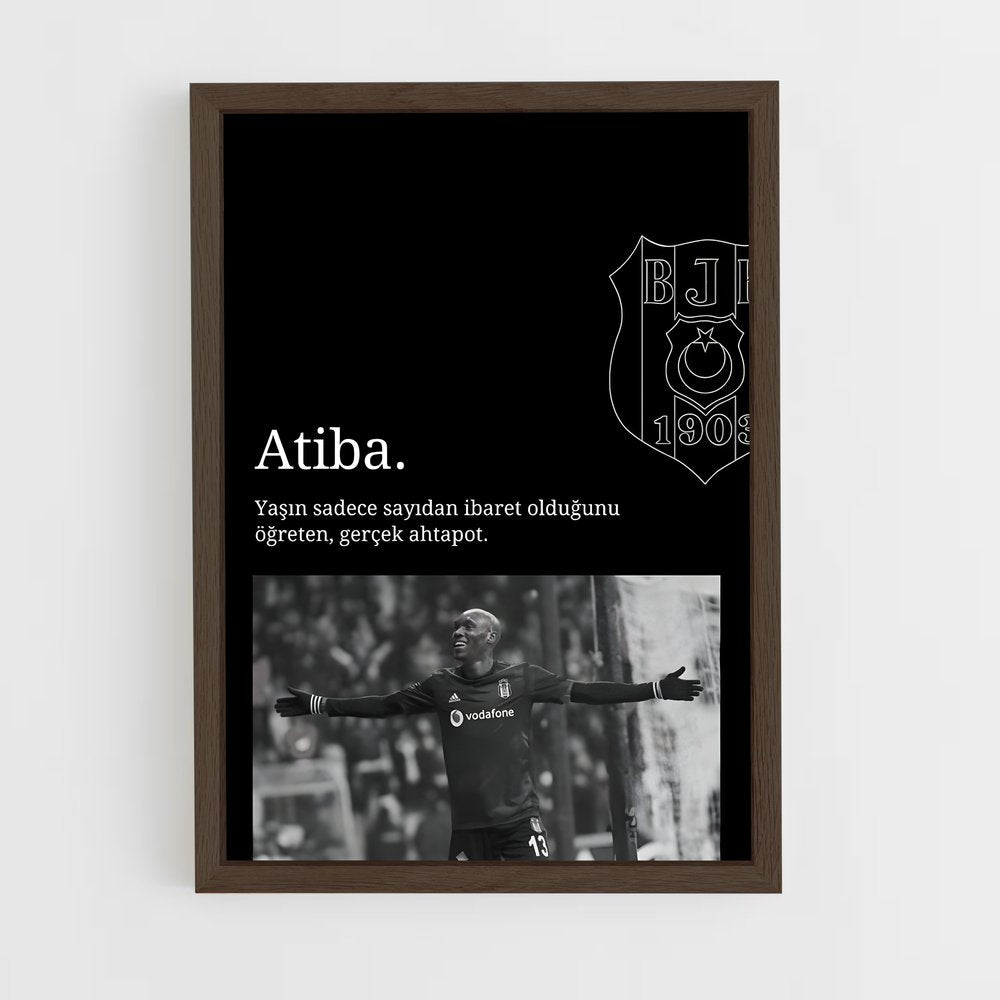 ap-atiba hutchinson-9 cadre Bois foncé