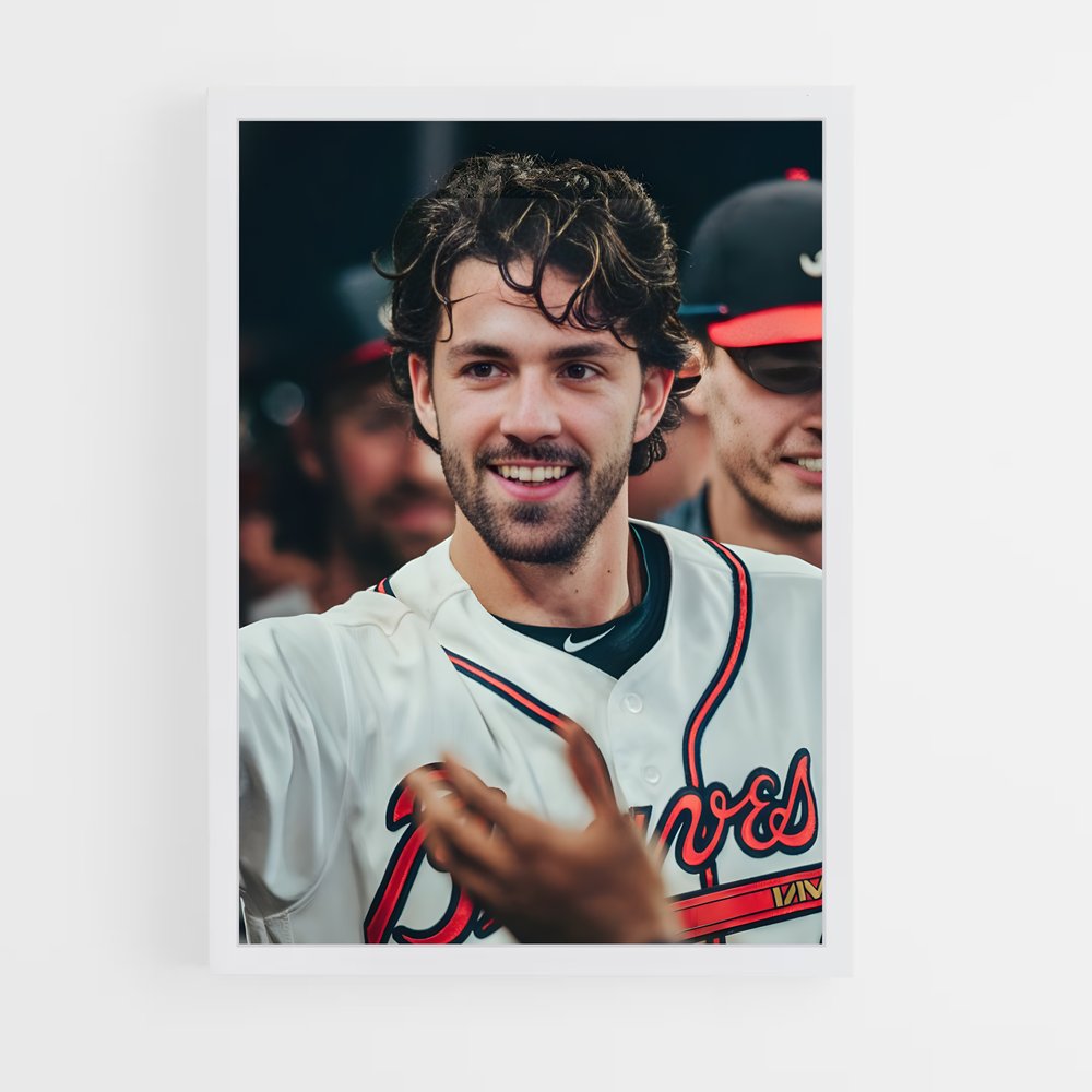 ap-atlanta braves-10 cadre Blanc