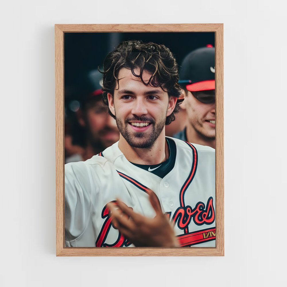 ap-atlanta braves-10 cadre Bois clair