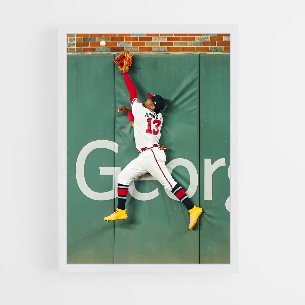 ap-atlanta braves-2 cadre Blanc