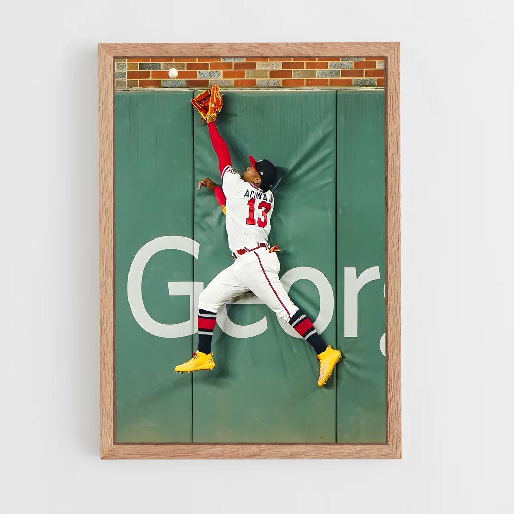 ap-atlanta braves-2 cadre Bois clair