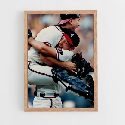 ap-atlanta braves-8 cadre Bois clair